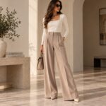 Wide-Leg Tailored Pants